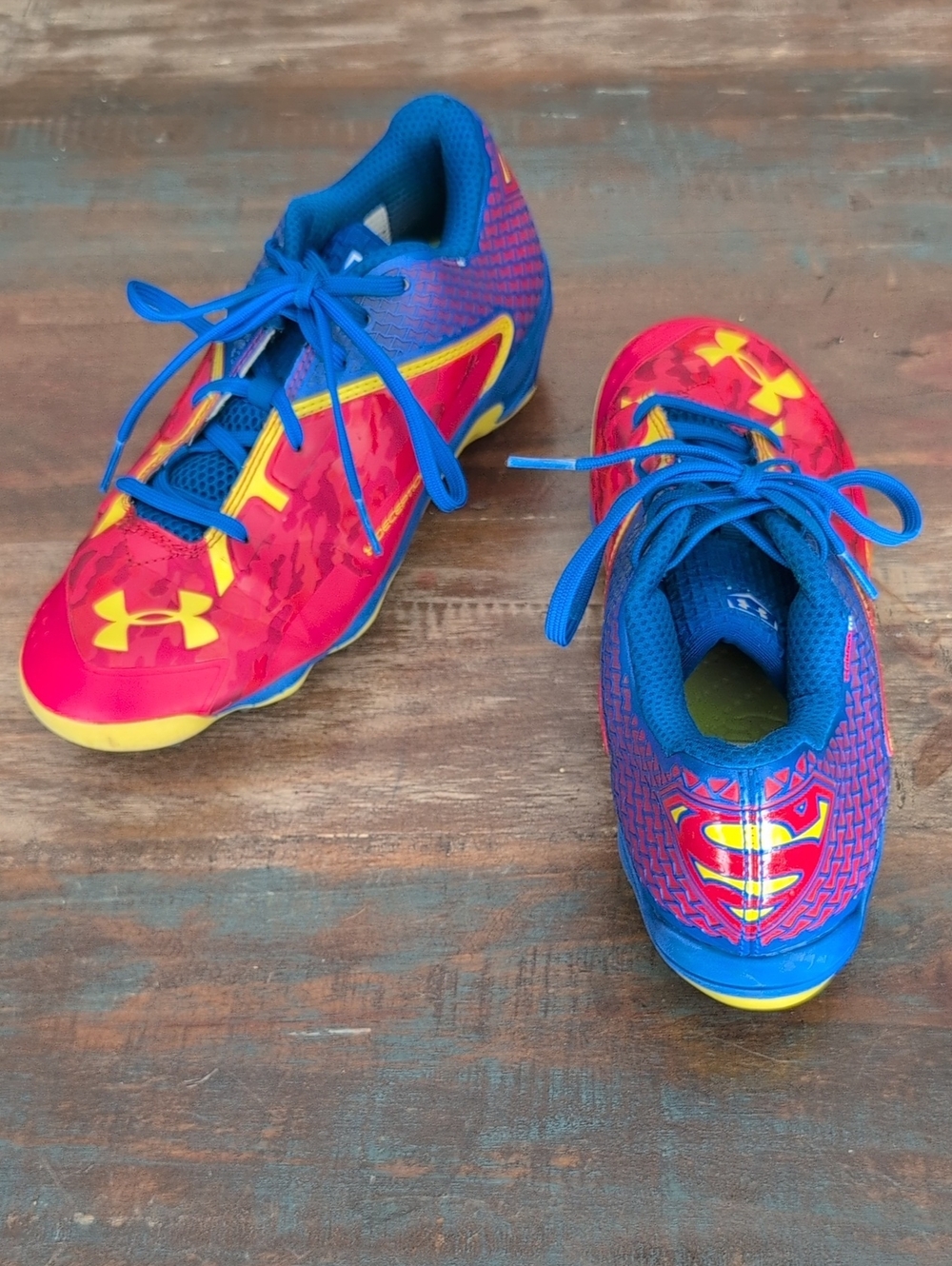 DC Comics x Under Armour Deception Low Diamond Tip Superman Cleats - Men's 8
